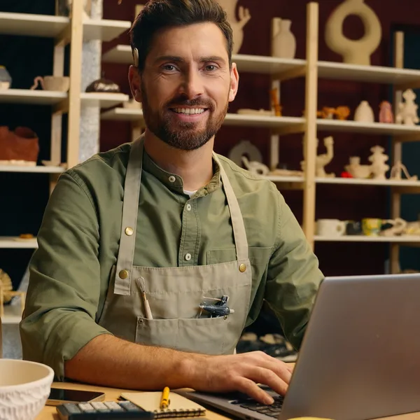 Happy business owner after PaulHood